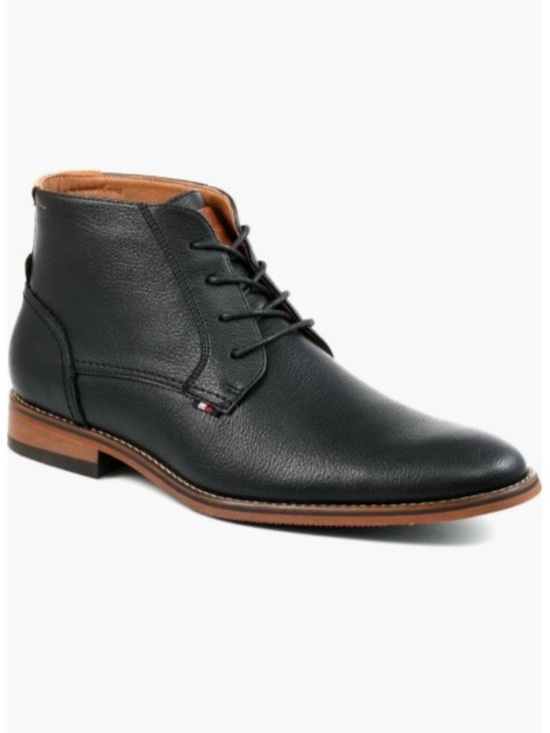 Tommy Hilfiger Black Chukka Boot with Brown Sole Trim Size 9 main image 12
